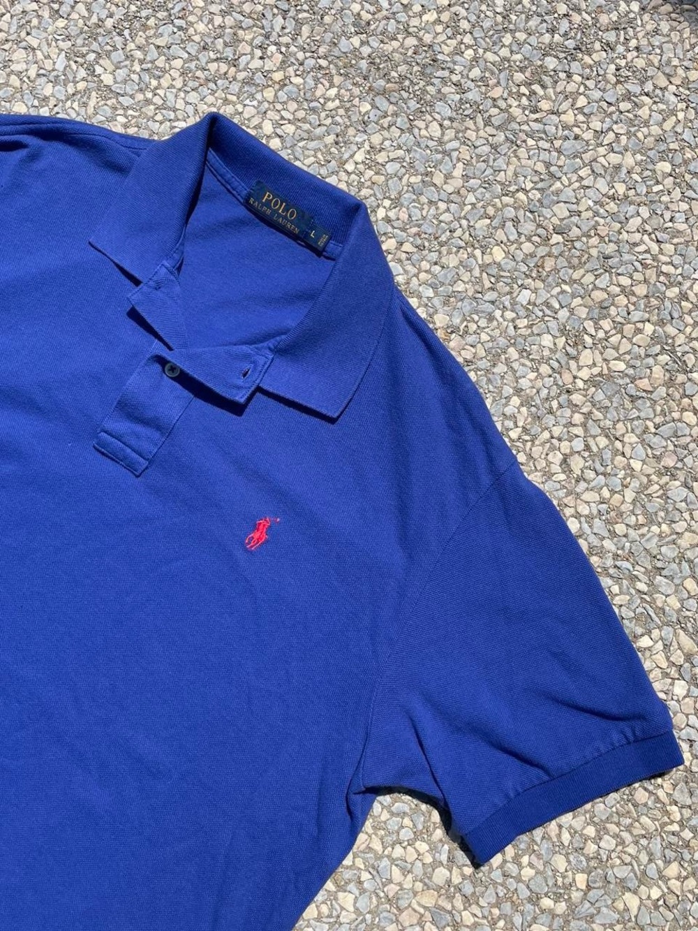 Ralph Lauren Men’s Royal Blue Polo with Red Pony